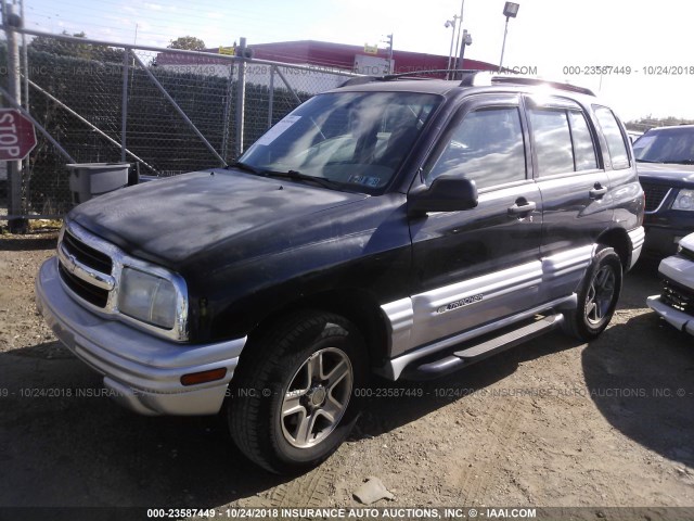 2CNBJ634026900703 - 2002 CHEVROLET TRACKER LT BLACK photo 2