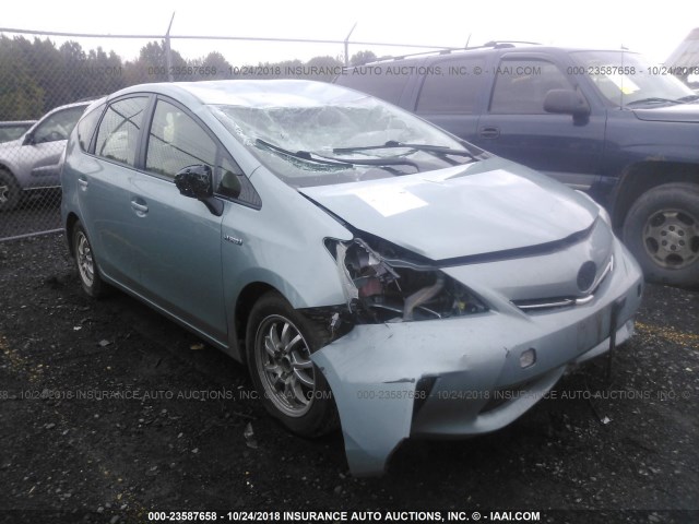 JTDZN3EU9D3197518 - 2013 TOYOTA PRIUS V TEAL photo 1