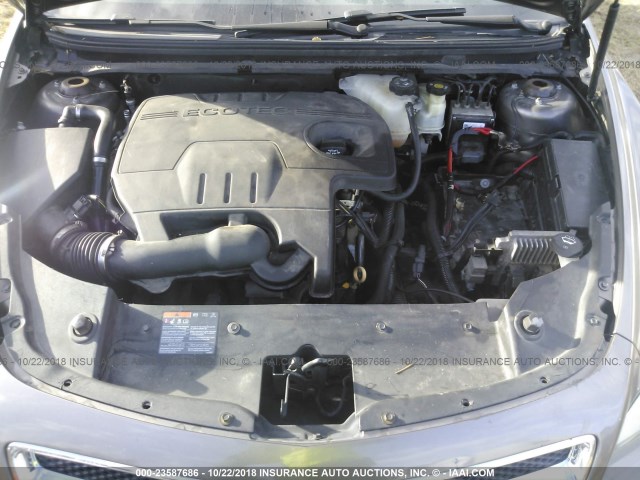 1G1ZC5E01CF190177 - 2012 CHEVROLET MALIBU 1LT GRAY photo 10