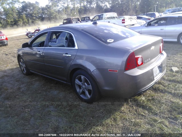 1G1ZC5E01CF190177 - 2012 CHEVROLET MALIBU 1LT GRAY photo 3