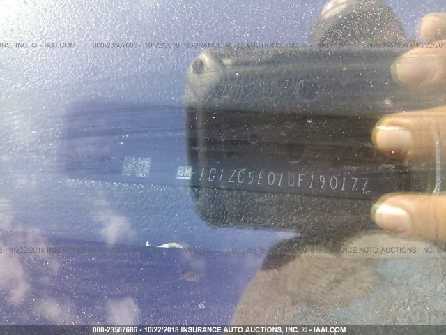 1G1ZC5E01CF190177 - 2012 CHEVROLET MALIBU 1LT GRAY photo 9