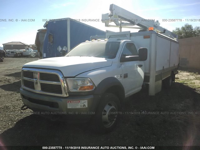 3D6WA7EL4BG553729 - 2011 DODGE RAM 5500 ST/SLT WHITE photo 2