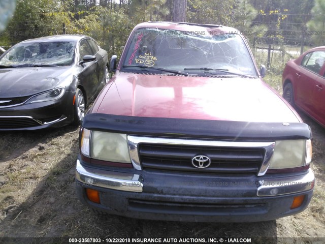 4TAWN72N6XZ480642 - 1999 TOYOTA TACOMA XTRACAB RED photo 6