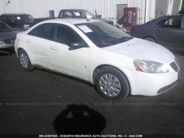 1G2ZF57B384150560 - 2008 PONTIAC G6 VALUE LEADER/BASE WHITE photo 1
