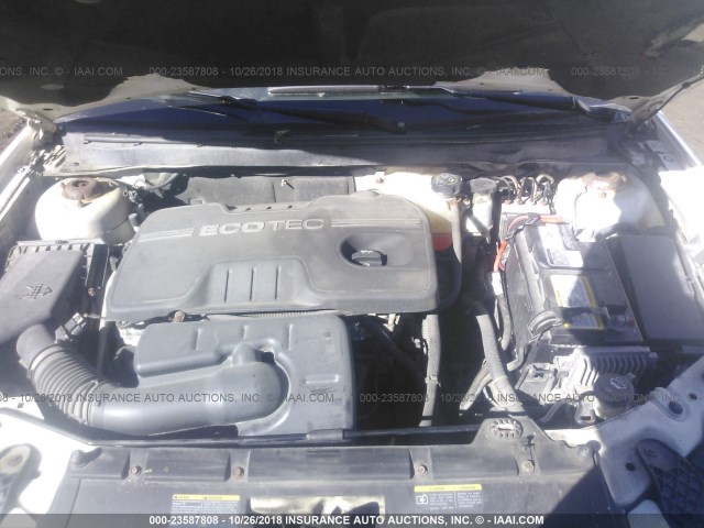 1G2ZF57B384150560 - 2008 PONTIAC G6 VALUE LEADER/BASE WHITE photo 10