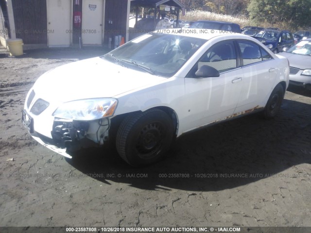 1G2ZF57B384150560 - 2008 PONTIAC G6 VALUE LEADER/BASE WHITE photo 2