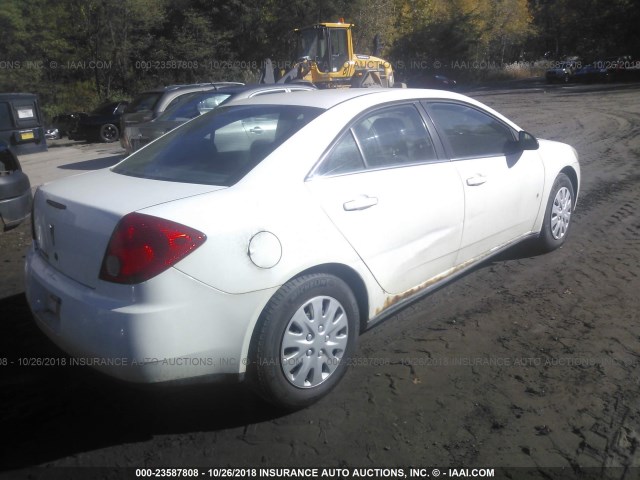 1G2ZF57B384150560 - 2008 PONTIAC G6 VALUE LEADER/BASE WHITE photo 4