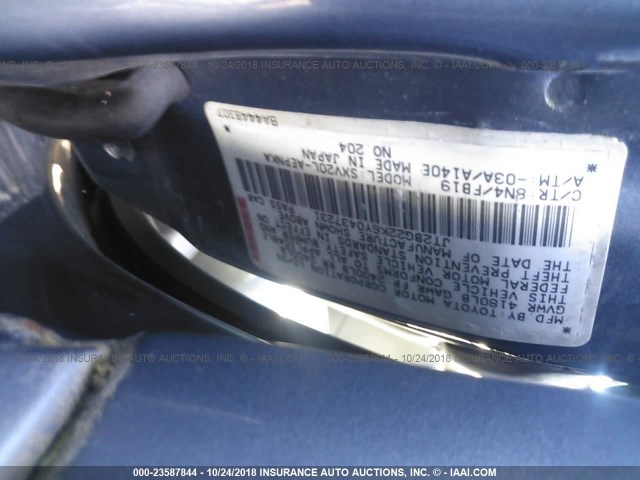 JT2BG22K6Y0437231 - 2000 TOYOTA CAMRY CE/LE/XLE 蓝色 照片 9