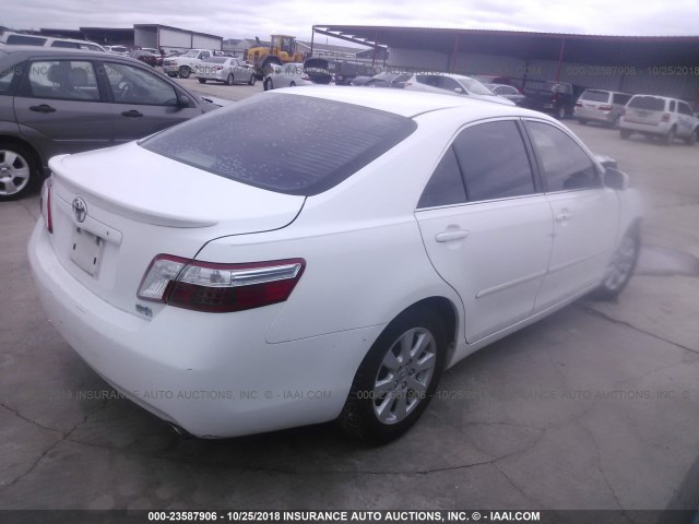 4T1BB46K39U073027 - 2009 TOYOTA CAMRY HYBRID WHITE photo 4