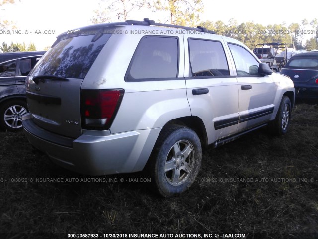1J4GR48K45C643808 - 2005 JEEP GRAND CHEROKEE LAREDO/COLUMBIA/FREEDOM 银色 照片 4