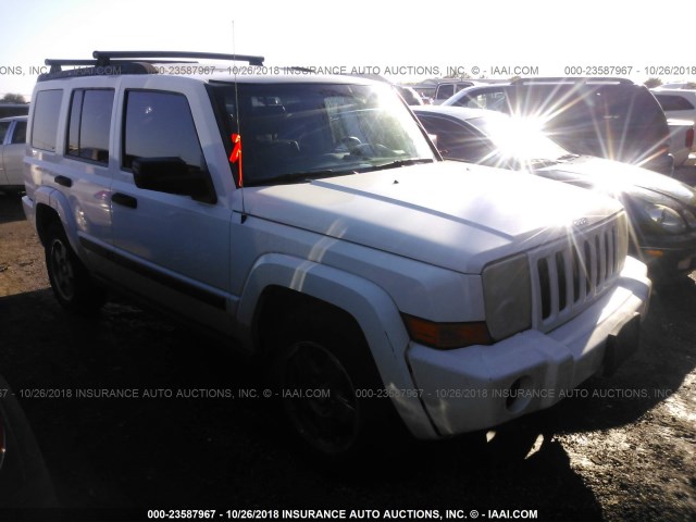 1J8HH48K66C204990 - 2006 JEEP COMMANDER WHITE photo 1
