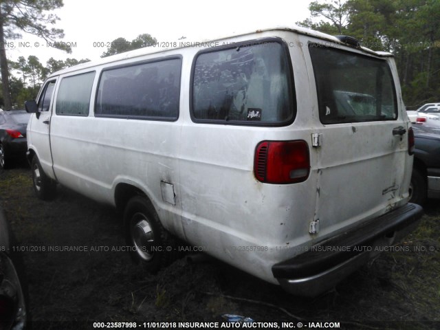 2B5WB35Z3VK525338 - 1997 DODGE RAM WAGON B3500 WHITE photo 3