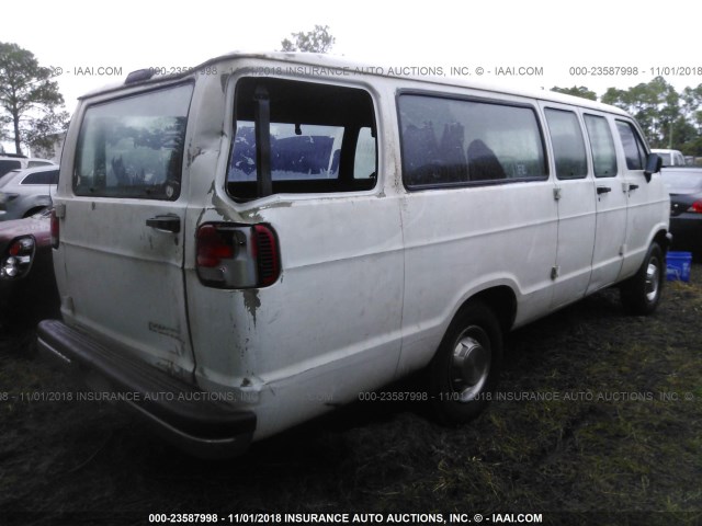 2B5WB35Z3VK525338 - 1997 DODGE RAM WAGON B3500 WHITE photo 4