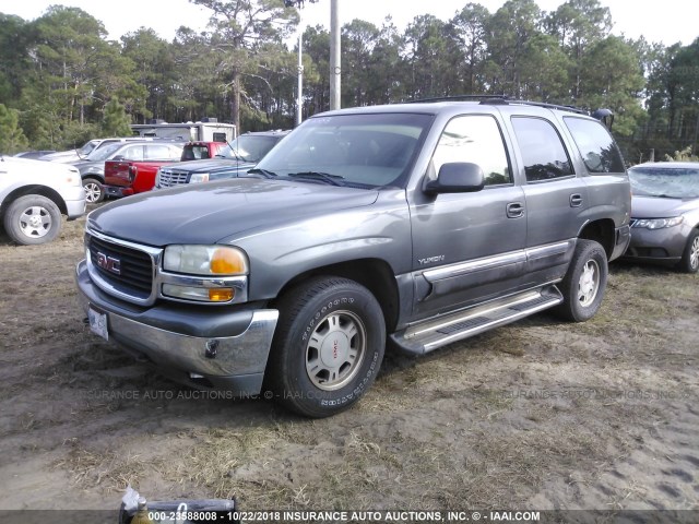 1GKEC13V42R233795 - 2002 GMC YUKON GRAY photo 2