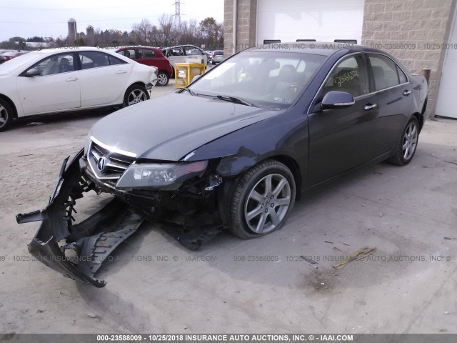 JH4CL95904C029744 - 2004 ACURA TSX GRAY photo 2