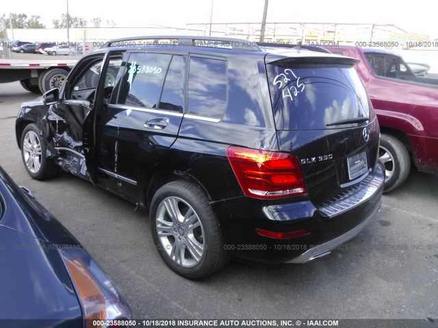 WDCGG8JB3DF997064 - 2013 MERCEDES-BENZ GLK 350 4MATIC BLACK photo 3