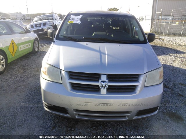 2D8HN44E39R542022 - 2009 DODGE GRAND CARAVAN  SILVER photo 6