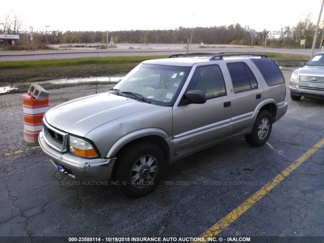 1GKDT13W012177253 - 2001 GMC JIMMY BEIGE photo 2