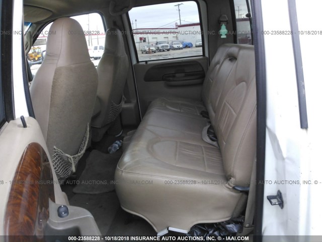 3FTNW21S1YMA45716 - 2000 FORD F250 SUPER DUTY WHITE photo 8