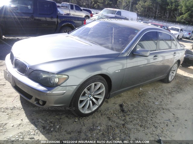 WBAHN83587DT69053 - 2007 BMW 750 SILVER photo 2