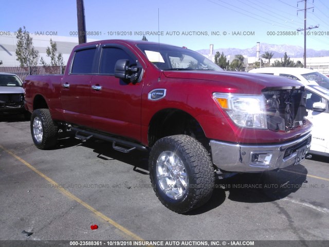 1N6BA1F46GN513429 - 2016 NISSAN TITAN XD SL/PRO-4X/PLAT RESERVE RED photo 1