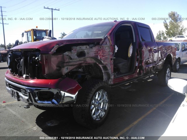 1N6BA1F46GN513429 - 2016 NISSAN TITAN XD SL/PRO-4X/PLAT RESERVE RED photo 2