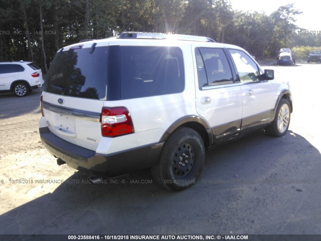 1FMJU1HT3GEF43221 - 2016 FORD EXPEDITION XLT/KING RANCH WHITE photo 4