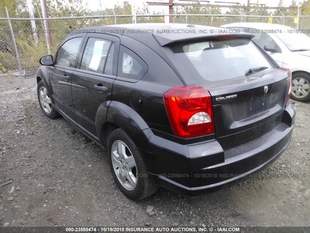 1B3HB48B48D797210 - 2008 DODGE CALIBER SXT BLACK photo 3