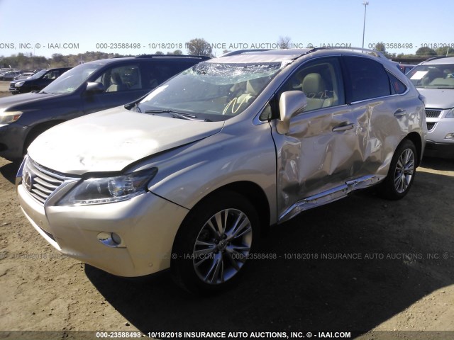 2T2ZK1BA9DC103258 - 2013 LEXUS RX 350 GOLD photo 6