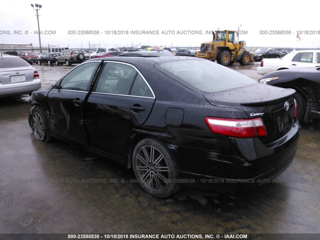 4T1BK46K07U532351 - 2007 TOYOTA CAMRY NEW GENERAT LE/XLE/SE BLACK photo 3