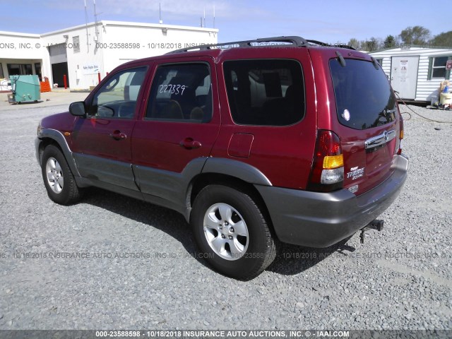 4F2YU09171KM39382 - 2001 MAZDA TRIBUTE LX/ES MAROON photo 3