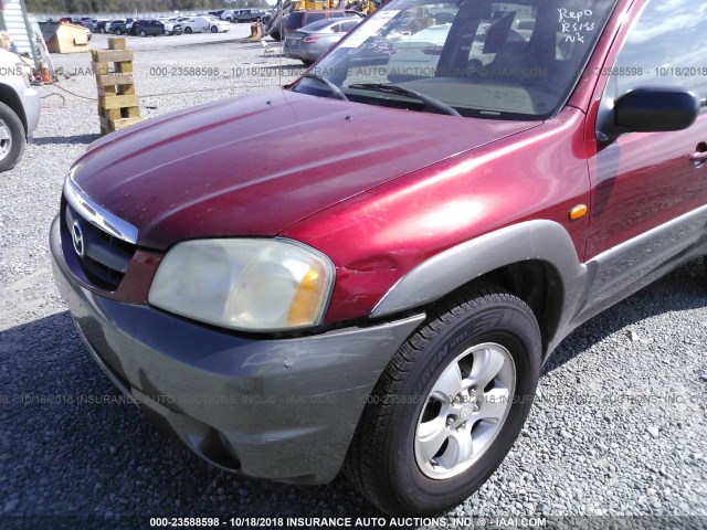 4F2YU09171KM39382 - 2001 MAZDA TRIBUTE LX/ES MAROON photo 6