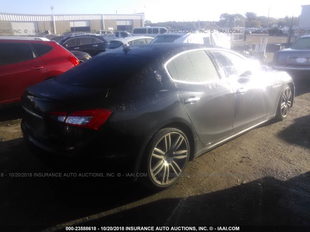 ZAM57RTA9E1126462 - 2014 MASERATI GHIBLI S/Q4 BLACK photo 4