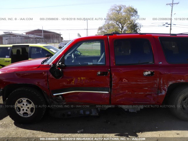 3GNEC16T52G312213 - 2002 CHEVROLET SUBURBAN C1500 RED photo 6