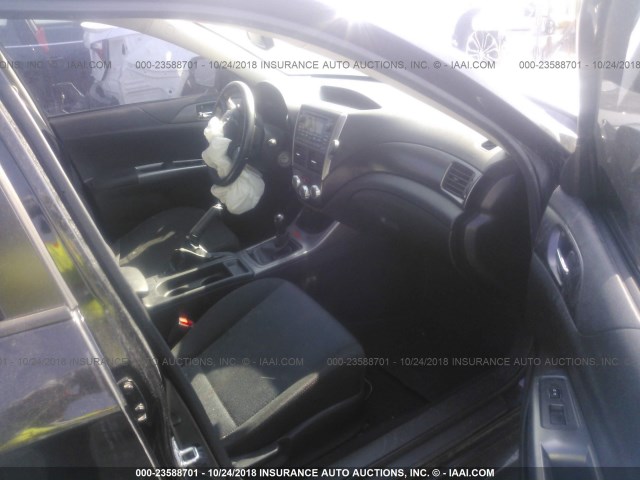 JF1GR7E65BG819922 - 2011 SUBARU IMPREZA WRX BLACK photo 5