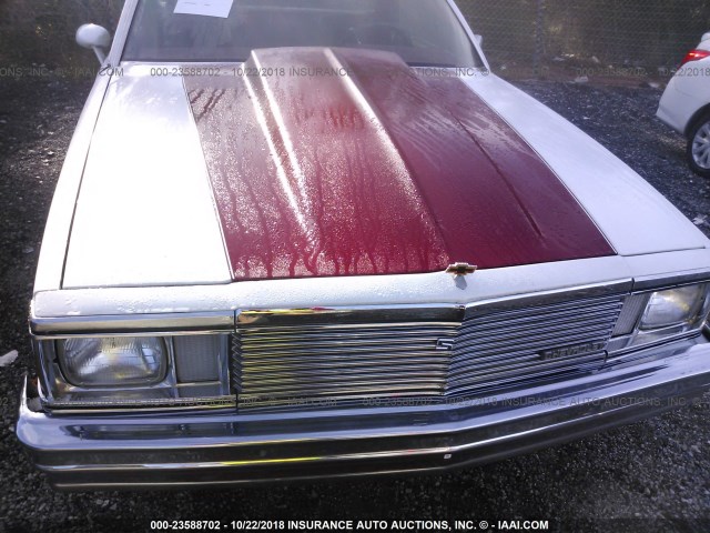 1GCCW80J6BD502669 - 1981 CHEVROLET EL CAMINO WHITE photo 6