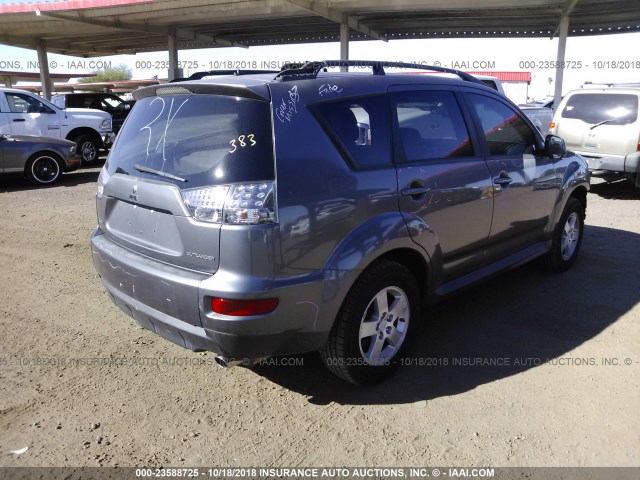 JA4A52AW9AZ007100 - 2010 MITSUBISHI OUTLANDER ES Boz foto 4