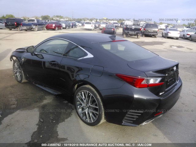 JTHHA5BC3H5007090 - 2017 LEXUS RC 200T BLACK photo 3