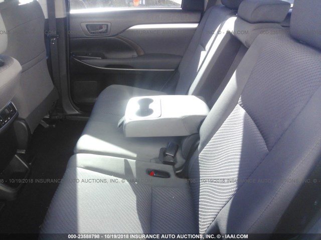 5TDZZRFH2JS245699 - 2018 TOYOTA HIGHLANDER LE/LE PLUS BLACK photo 8