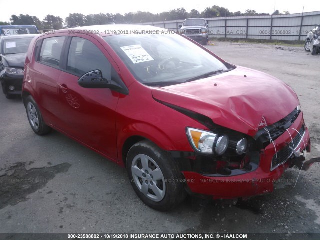 1G1JA6SH9F4160413 - 2015 CHEVROLET SONIC LS 红色 照片 1