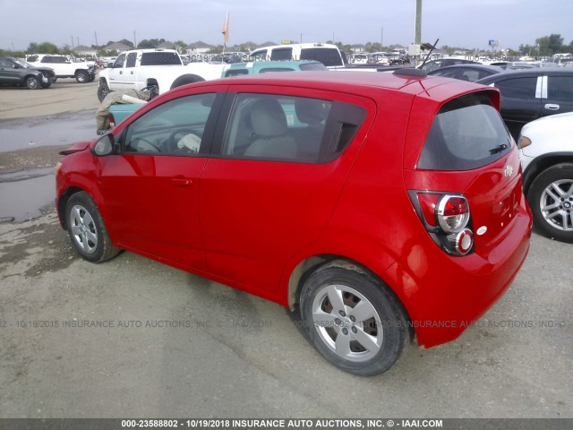 1G1JA6SH9F4160413 - 2015 CHEVROLET SONIC LS 红色 照片 3