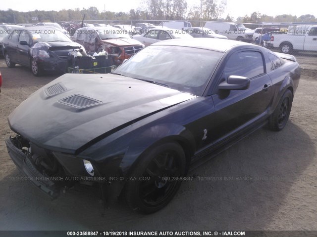 1ZVHT88S475235591 - 2007 FORD MUSTANG SHELBY GT500 BLACK photo 2