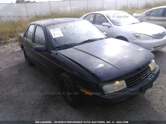 1G1LD5542TY230244 - 1996 CHEVROLET CORSICA BLACK photo 1