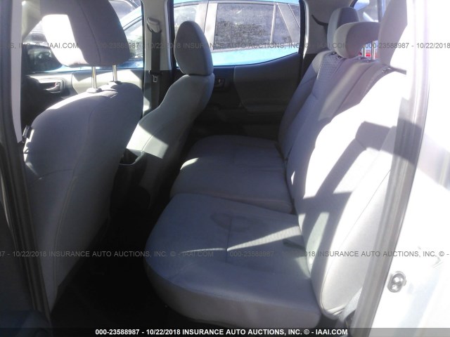 3TMCZ5AN2JM130905 - 2018 TOYOTA TACOMA DBL CAB/SR/TRDSPT/OR/PRO ვერცხლისფერი ფოტო 8