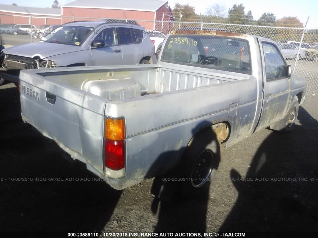 1N6SD11S4MC429534 - 1991 NISSAN TRUCK SHORT WHEELBASE BLUE photo 4