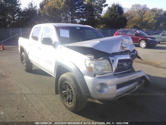 5TELU42N28Z576766 - 2008 TOYOTA TACOMA DOUBLE CAB 银色 照片 1