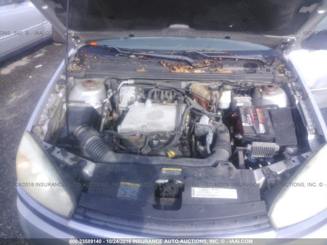1G1ZT52844F177578 - 2004 CHEVROLET MALIBU LS ვერცხლისფერი ფოტო 10