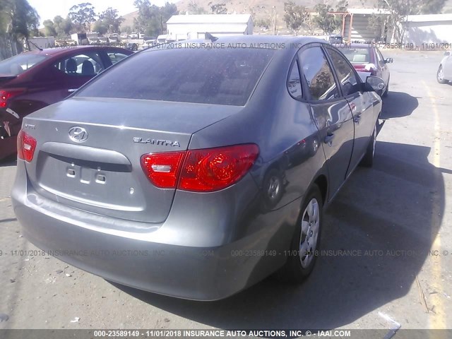 KMHDU46D69U662576 - 2009 HYUNDAI ELANTRA GLS/SE GRAY photo 4