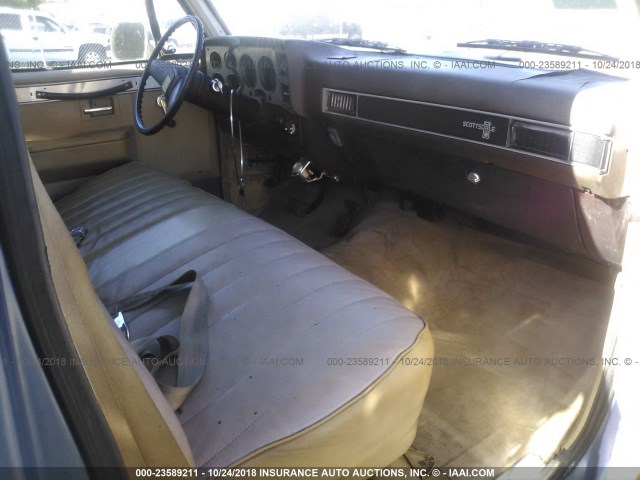 1GCHC33W2FS109259 - 1985 CHEVROLET C30 Light Blue photo 5