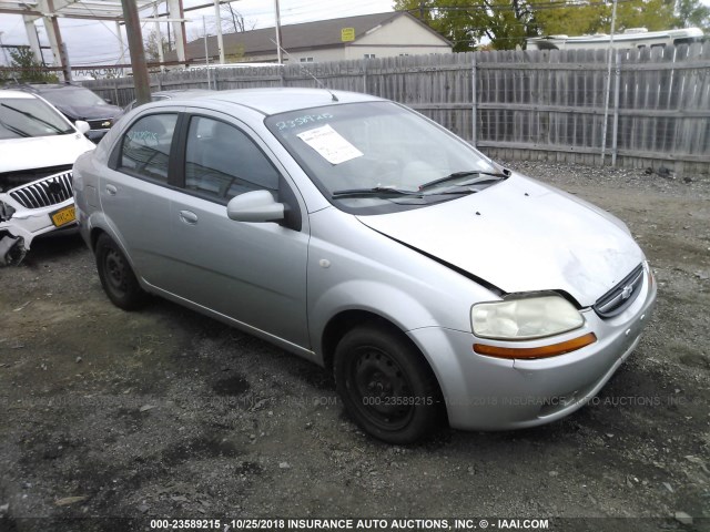 KL1TD52645B308713 - 2005 CHEVROLET AVEO LS GRAY photo 1